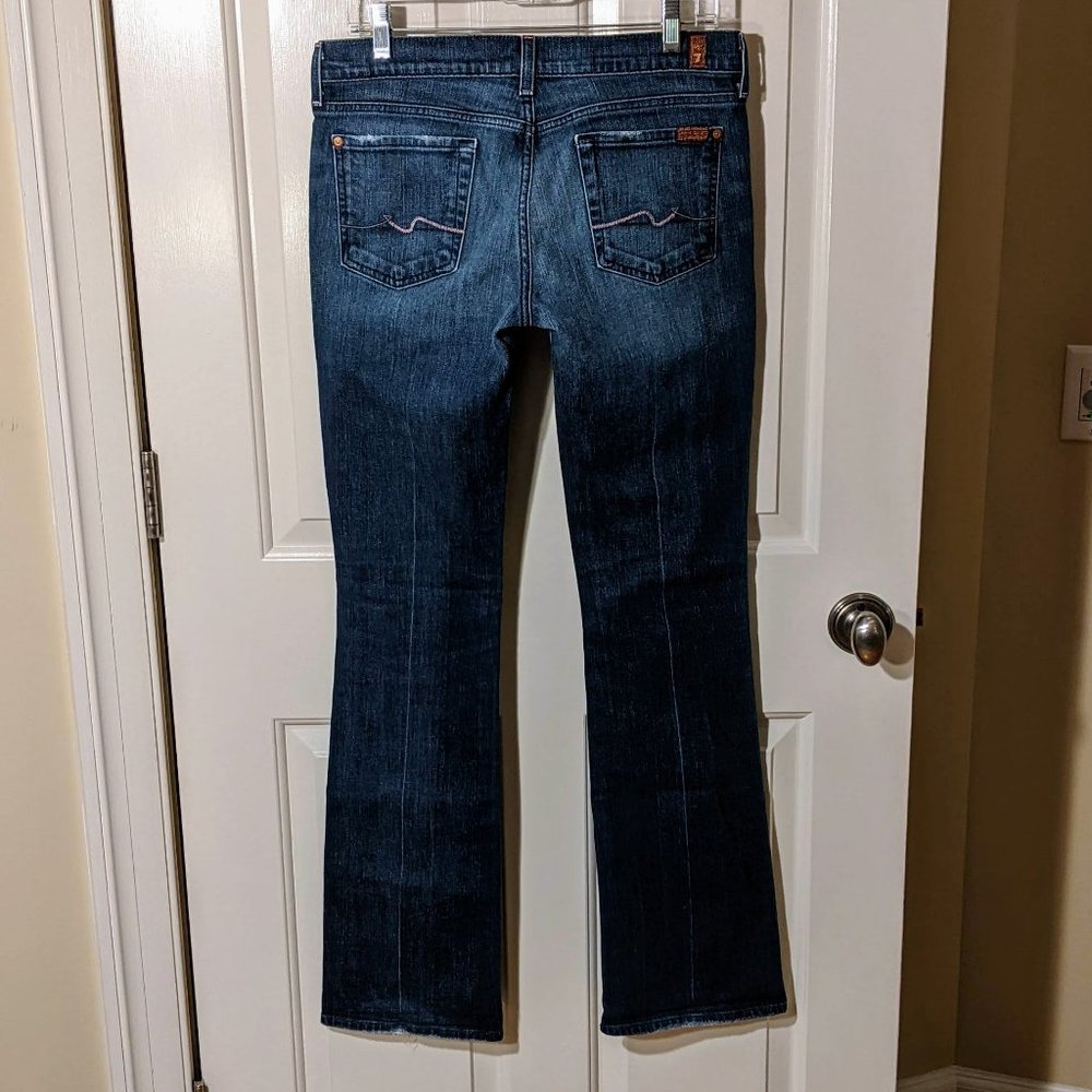 7 For All Mankind Straight Relaxed Bootcut Jeans, Size 29